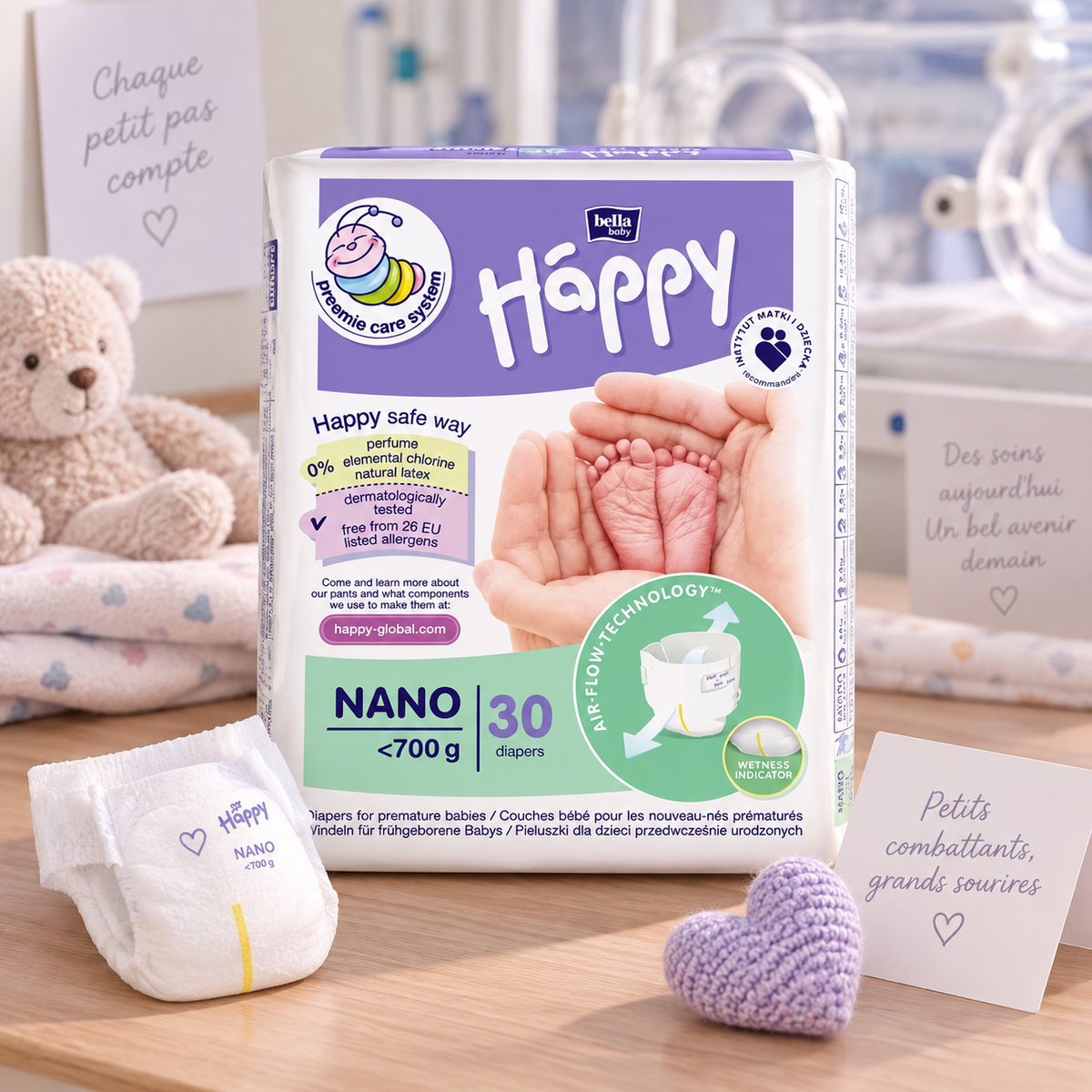 Couches Prématuré Bella Baby Happy Nano – Moins de 700 g