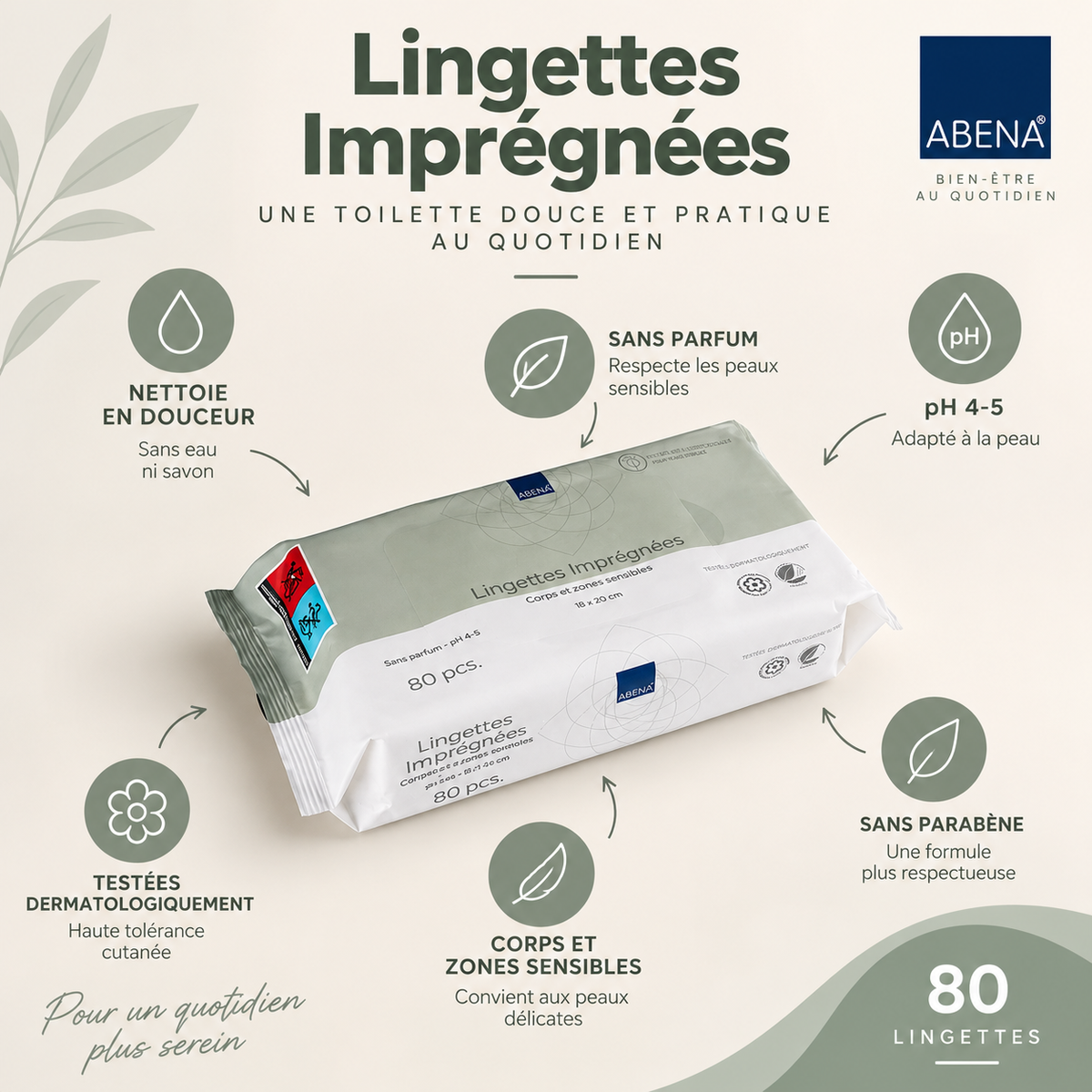 Lingettes Imprégnées - ABENA