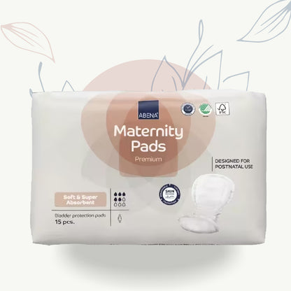 Serviettes d'hygiène post-partum ABENA, douces et ultra-absorbantes, pour le bien-être féminin après l'accouchement