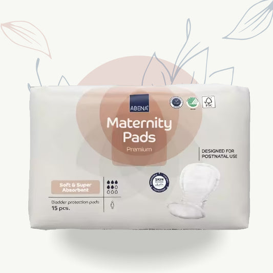 Serviettes d'hygiène post-partum ABENA, douces et ultra-absorbantes, pour le bien-être féminin après l'accouchement