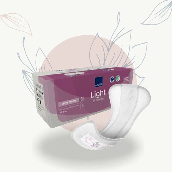 Serviettes hygiéniques ultra-minces ABENA Light Premium pour bien-être féminin et protection discrète