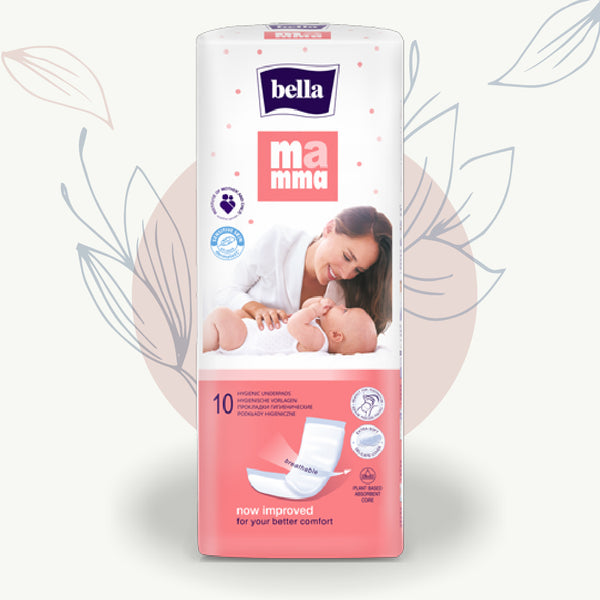 Culottes hygiéniques Bella Mamma pour confort post-partum et allaitement, 10 unités, respirantes et douces