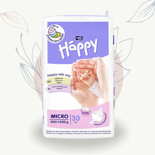 Couches Bébé Happy Micro (600-1200g)