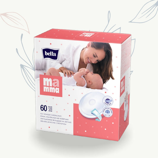 Proteges-seins adhésifs Bella Mamma pour allaitement, 60 pièces, confort et protection post-partum