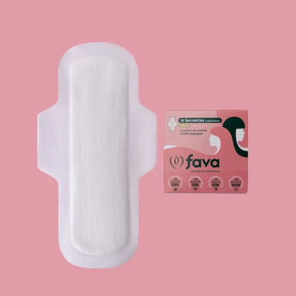 Serviettes Hygiéniques Nuit en Coton Bio – Flux Abondant