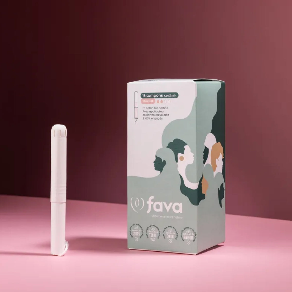 Tampons Bio avec Applicateur Carton – Régulier