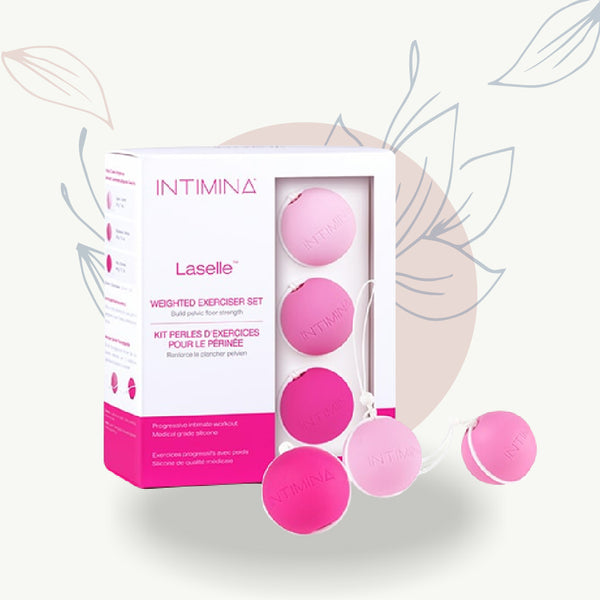 Kit perles d'exercices pour le périnée Intimina Laselle, renforce le plancher pelvien, soins intimes féminins