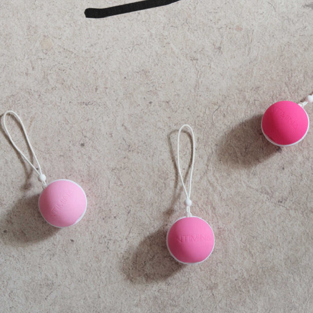 Boules de Kegel roses pour le bien-être intime féminin, post-partum et allaitement