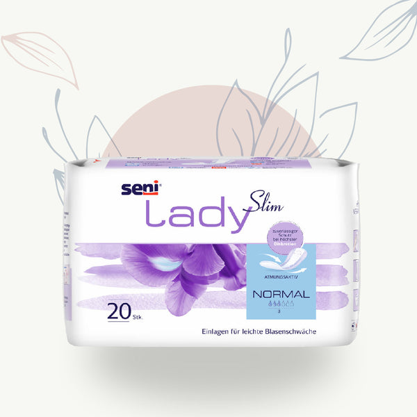 Serviettes hygiéniques Lady Slim Normal pour fuites urinaires légères, 20 unités, soin intime femme