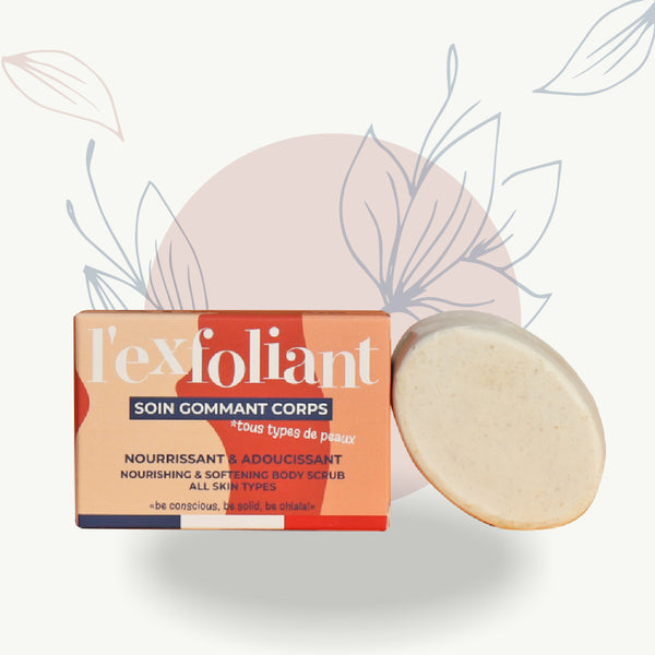 Exfoliant corps solide nourrissant pour tous types de peaux, soin bien-être féminin