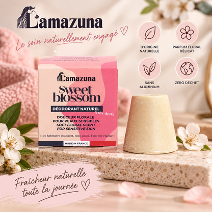 Déodorant solide BIO Peau sensible – Douceur florale