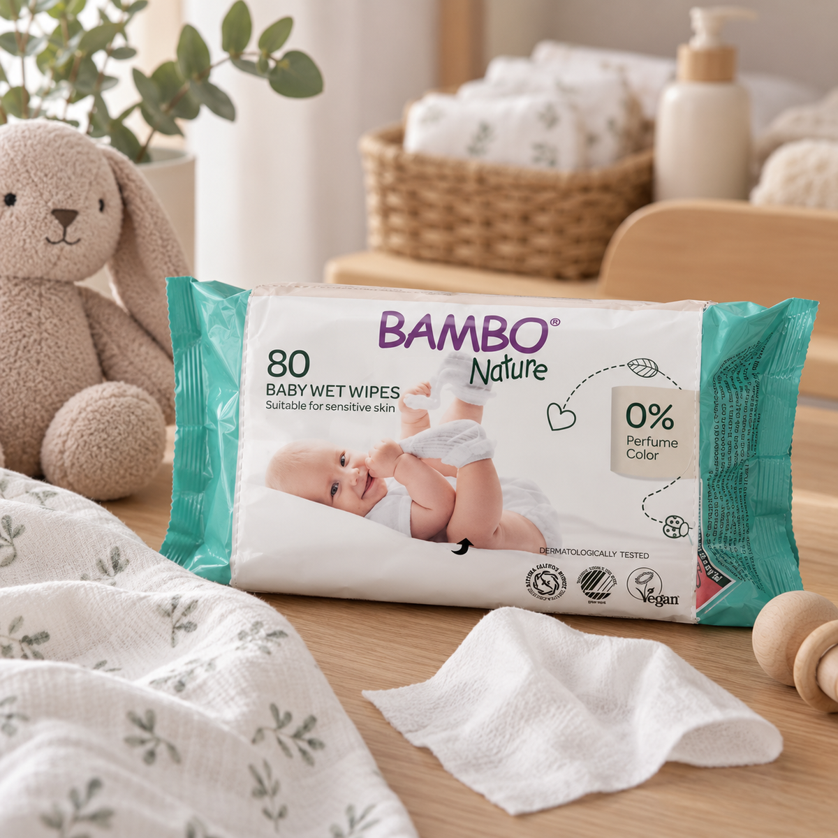 Lingettes Bébé - Bambo Nature