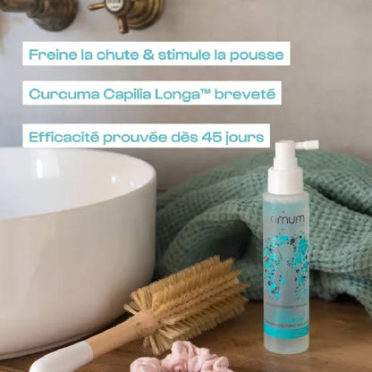 Spray capillaire Omum à la Curcuma Capilia Longa™ pour freiner la chute et stimuler la pousse des cheveux