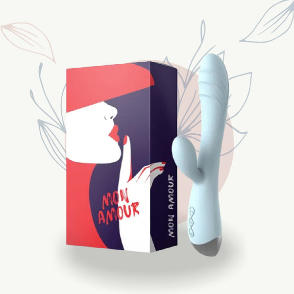 Stimulateur intime bleu clair 'Mon Amour' pour bien-être féminin et plaisir personnel