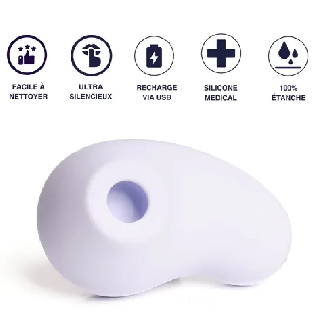 Stimulateur intime en silicone médical, rechargeable USB, ultra silencieux et étanche pour bien-être féminin