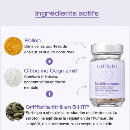 Ma Ménopause – Complément Alimentaire Bouffées de Chaleur & Mémoire