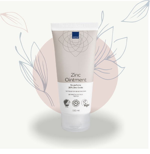 Pommade au zinc 20% sans parfum pour peau sensible, testée dermatologiquement, idéale pour la maternité et le post-partum