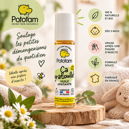 Huile Apaisante Roll-on "ça gratouille"