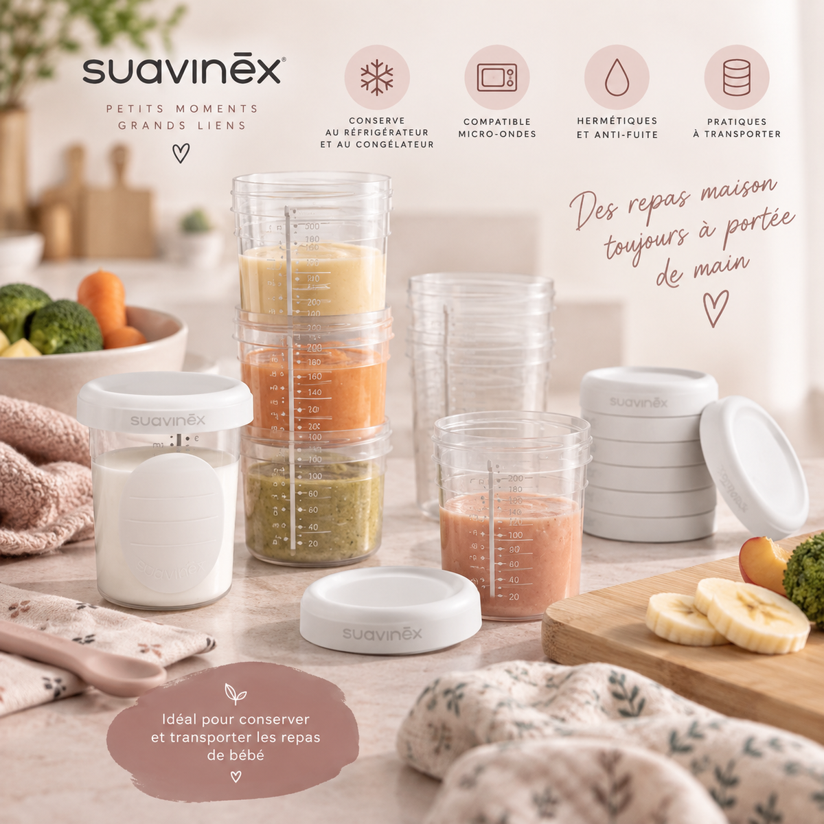 Pots de Conservation SUAVINEX