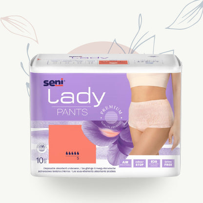 Sous-vêtements jetables Lady Pants Seni pour bien-être féminin, absorbants, sans latex, respirants