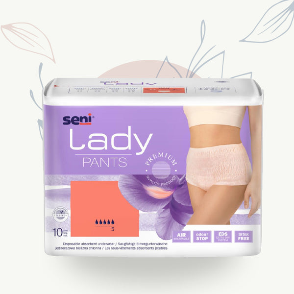 Sous-vêtements jetables Lady Pants Seni pour bien-être féminin, absorbants, sans latex, respirants
