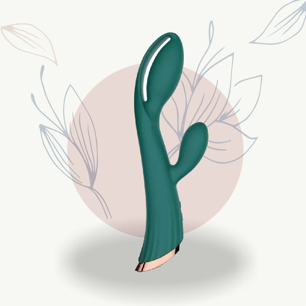 Stimulateur intime vert cactus pour bien-être féminin, design ergonomique et discret