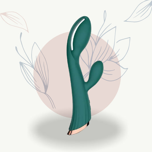 Stimulateur intime vert cactus pour bien-être féminin, design ergonomique et discret